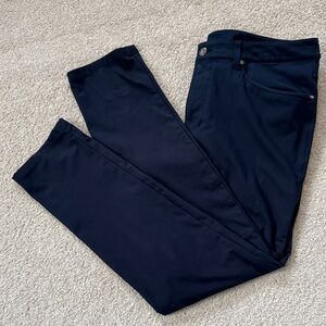 lululemon ABC Pants Slim Fit 30" Navy Blue Sz34
